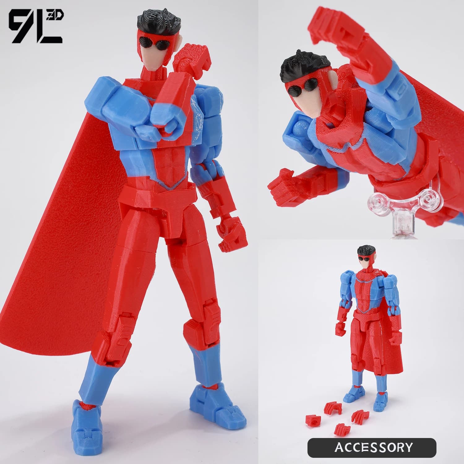 Nova T Posable Action Figure with Interchangeable Parts