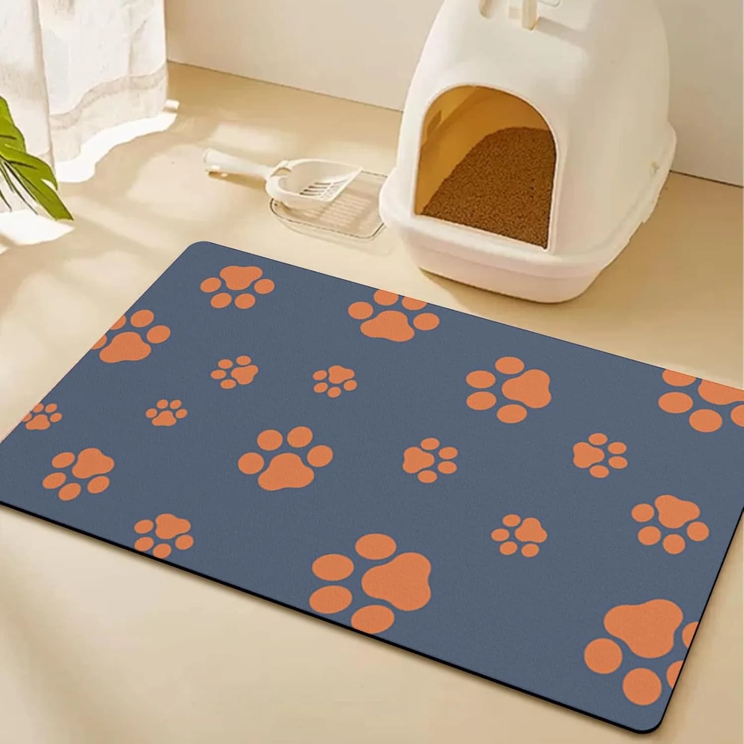 Absorbent Dog Food Bowl Mat