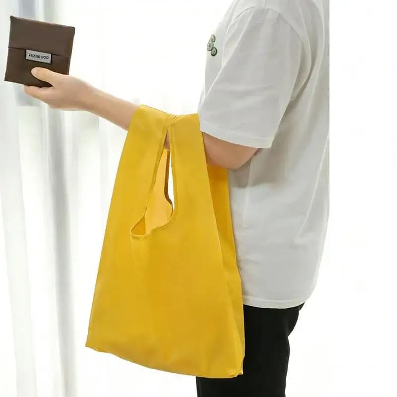 Reusable Foldable Canvas Shopping Tote