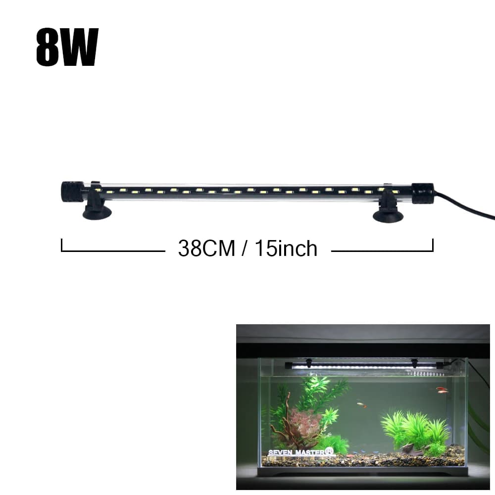 Aquarium Light LED Plant Grow Lamp Waterproof Fish Tank Light 18-58CM Underwater Aquariums Decor Lighting 90-260V 5730chip