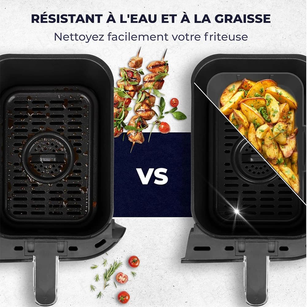 Air Fryer Accessories for Ninja Foodi Dual Zone DZ201 DZ401 AF300 AF400 7.6L-9.5L Silicone Basket/Muffin Cup/BBQ Rack/Gloves