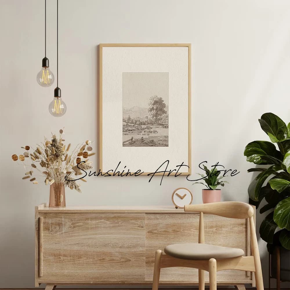 Neutral Earth Tone Canvas Art Print
