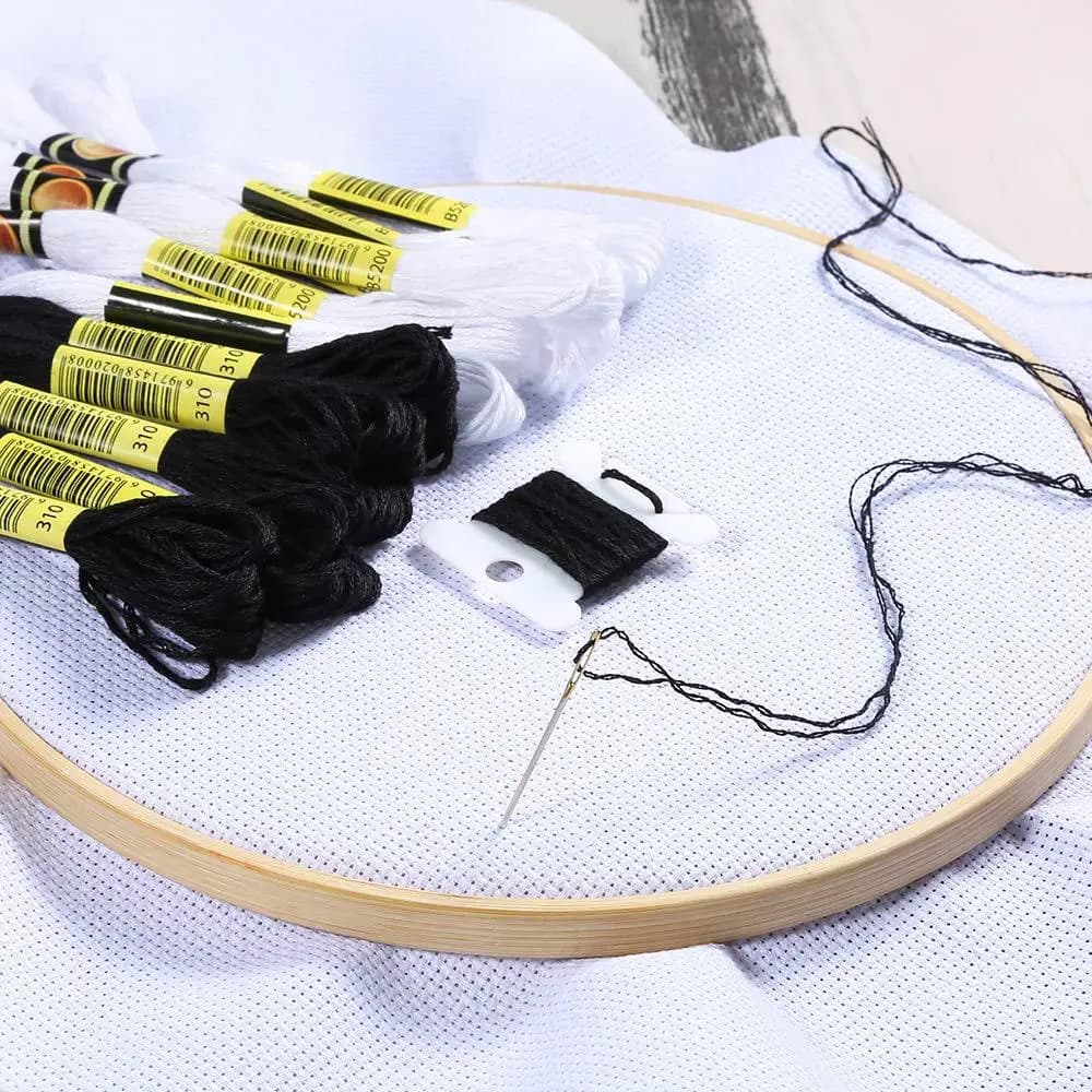 Cross Stitch Embroidery Floss Set, 24 Spools