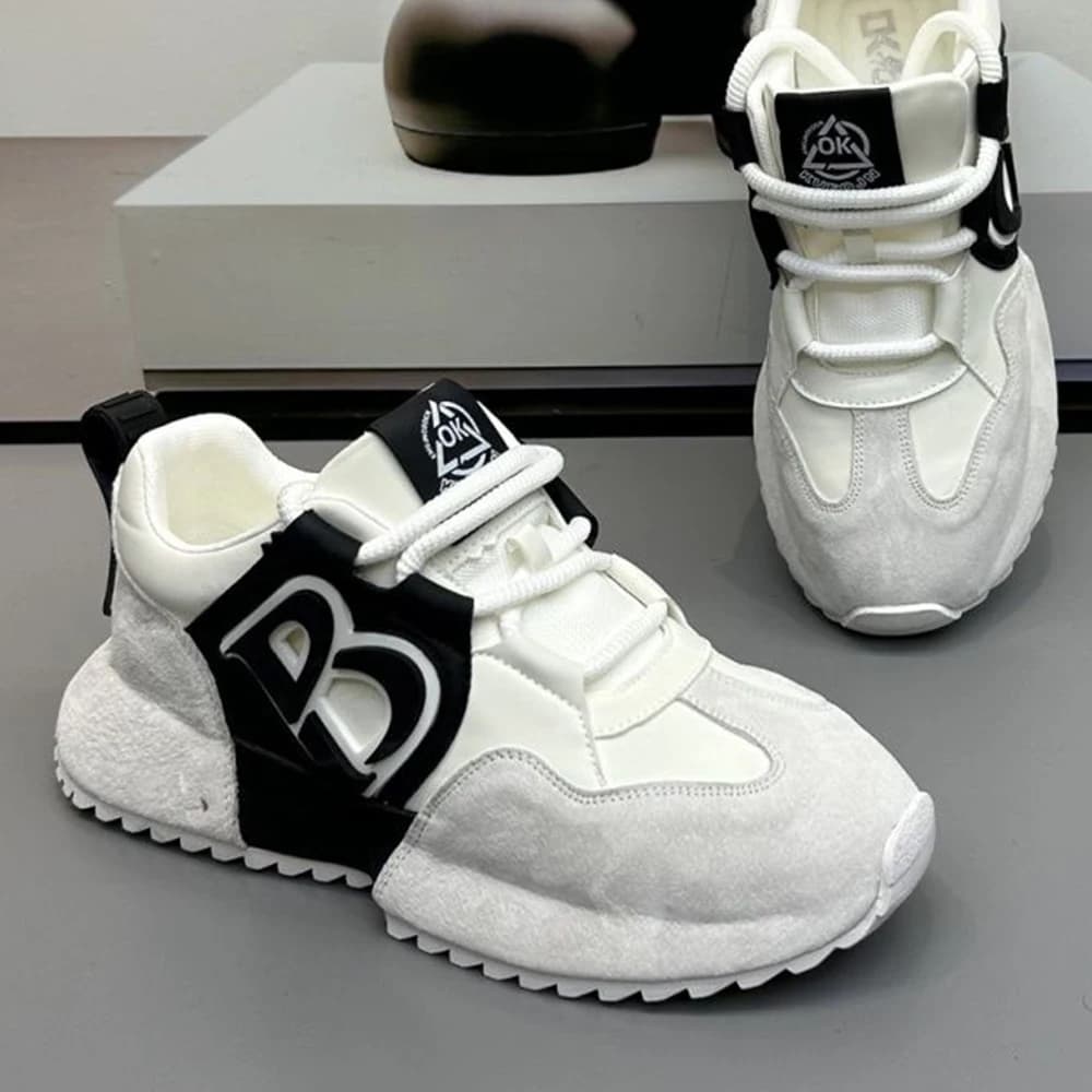 Sneakers Man High-top Comfortable Winter Lace-up Casual Walking Shoes Outdoor Sports Fashion Luxury Design Walking Shoes Men