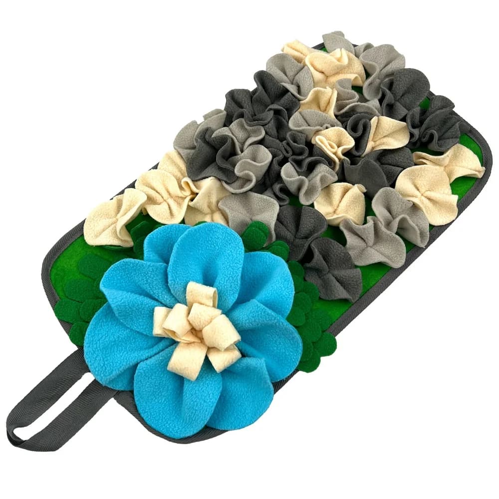 Small Animal Feeding Mat with Floral Design