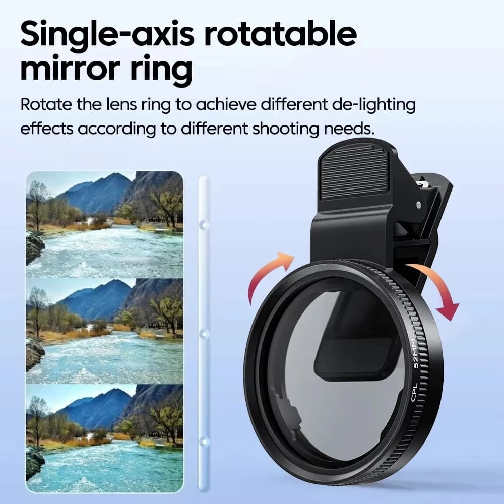 52mm Circular Polarizing Filter for Phone Cameras