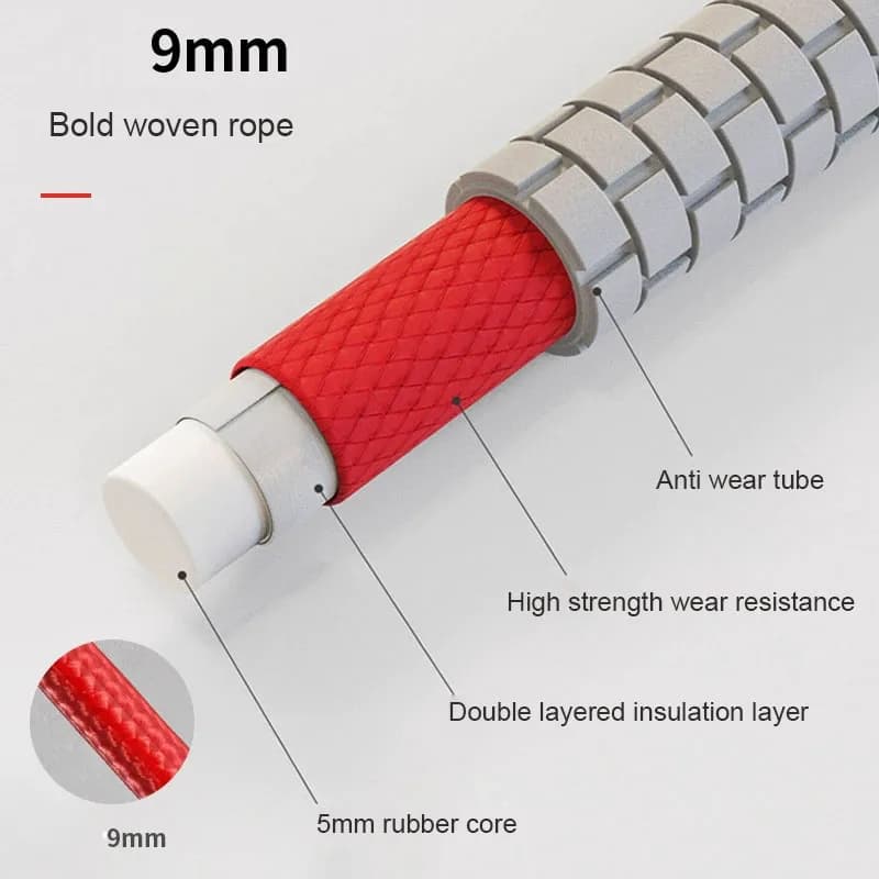 Group Jump Rope with Anti-Slip Handles