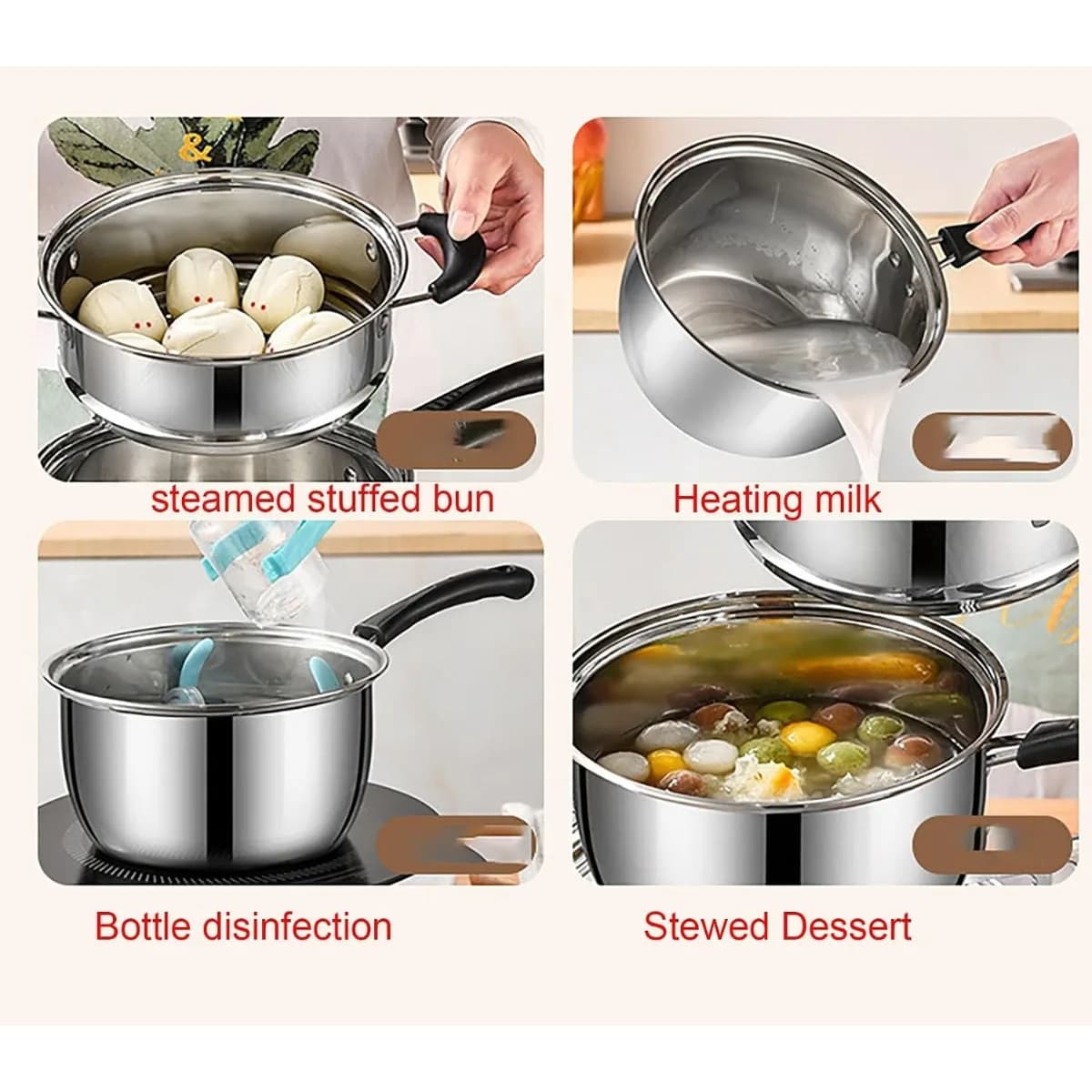 Stainless Steel Baby Food Heating Pot