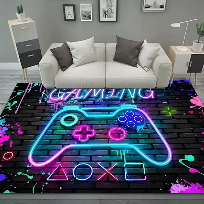 Gaming Controller Design Flannel Rug