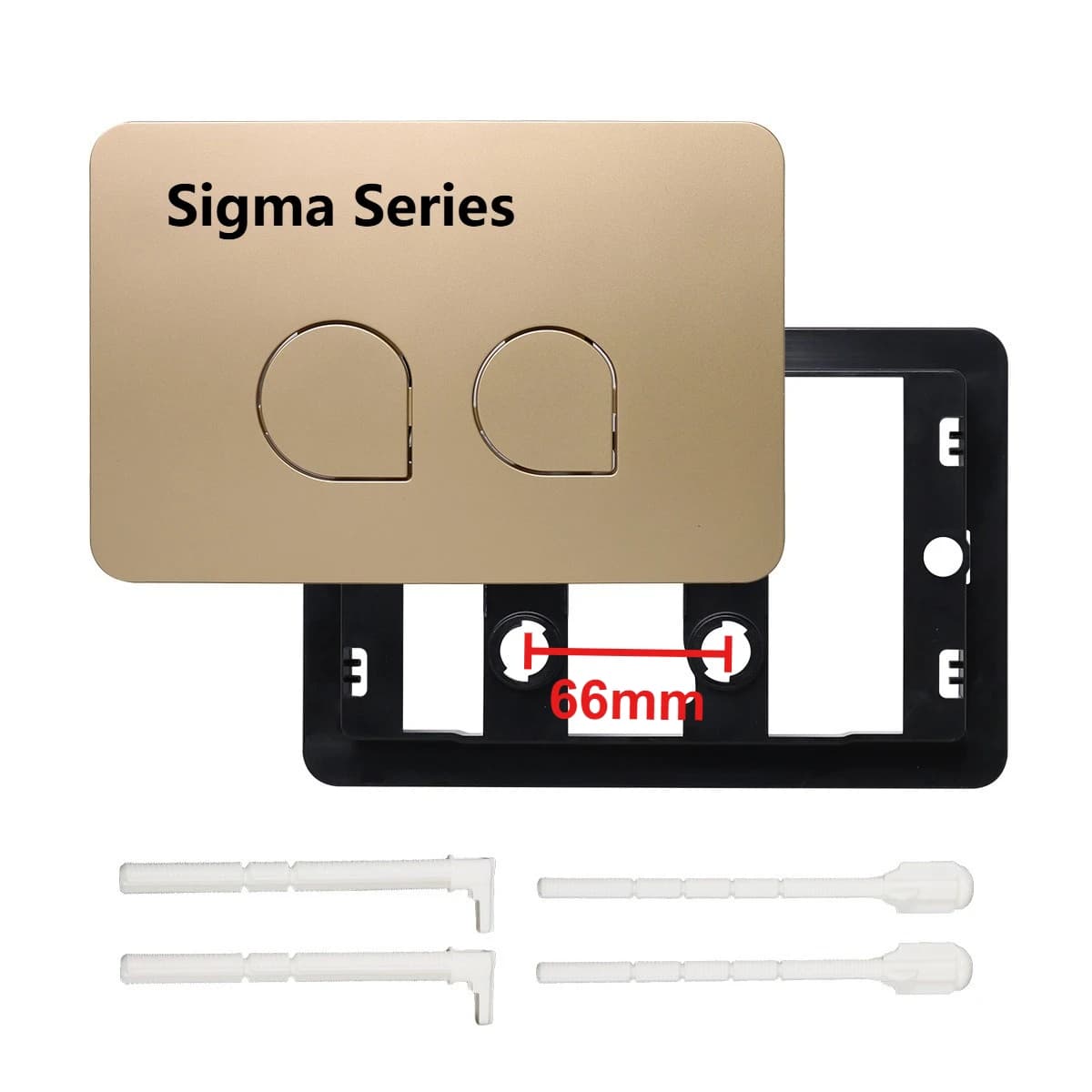 Delta 21 Toilet Plate , Dual Flush Toilet Pannel for Geberi-t Delta 50, Sigma01/ 20/ 30/ 50/ 60 Conceal Cistern Flushing Button