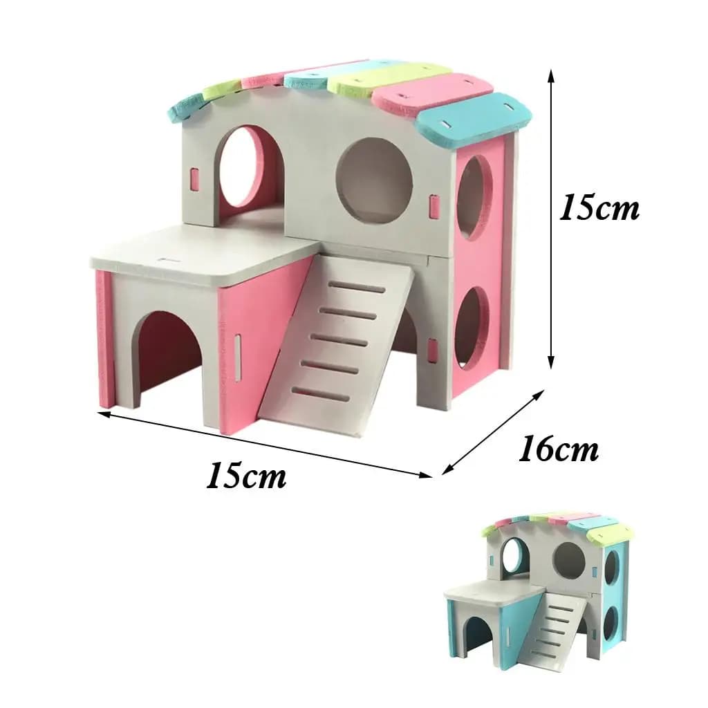 Wooden Small Animal Hideaway Playhouse