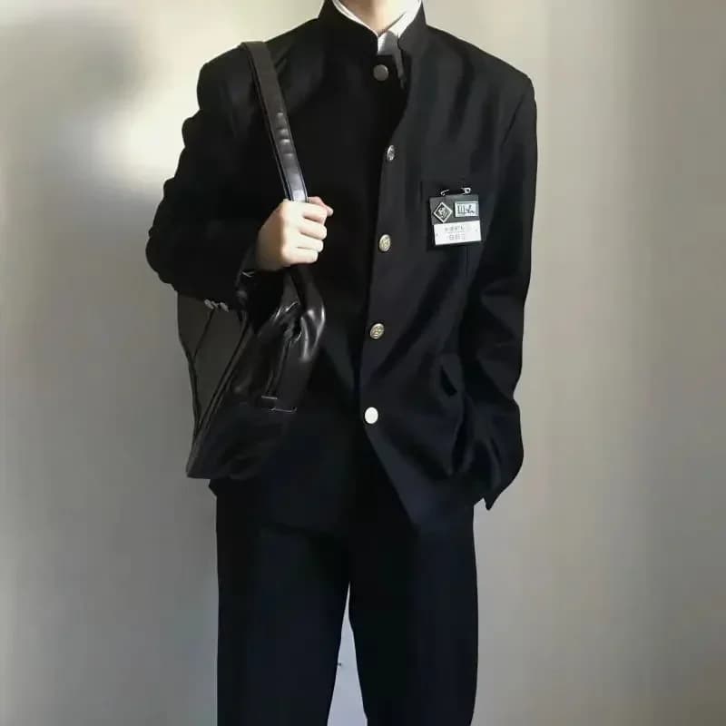 Japanese School Uniform Zhongshan Suit College Suzuki School Uniform JK Men's and Women's Class Uniform Jacket