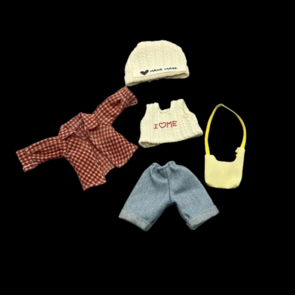 Accessories Casual Wears Elegant Dresses Humanoid Dress Up OB11 Clothes Set Handmade Cotton Cloth Princess Skirt DIY