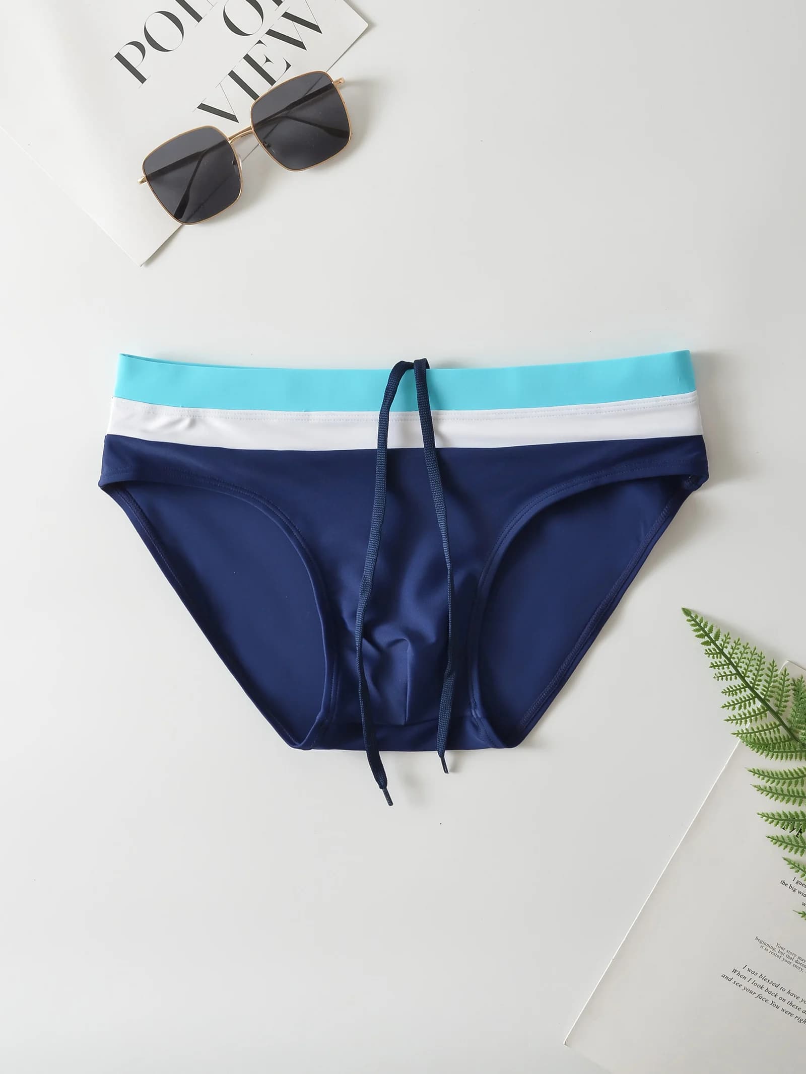 Men's Triangular Quick-Dry Swim Trunks