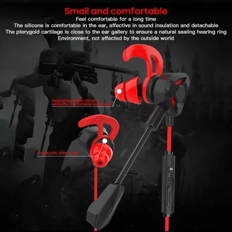 Wired Gaming Earbuds with Microphone