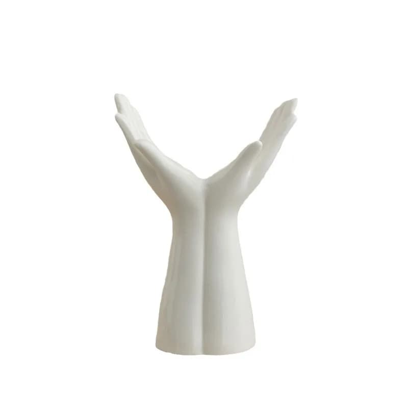 Ceramic Hand Vase Flower Arrangement