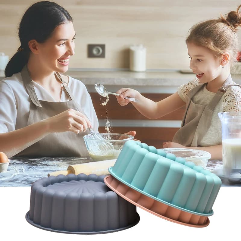 Round Non-Stick Silicone Baking Pan
