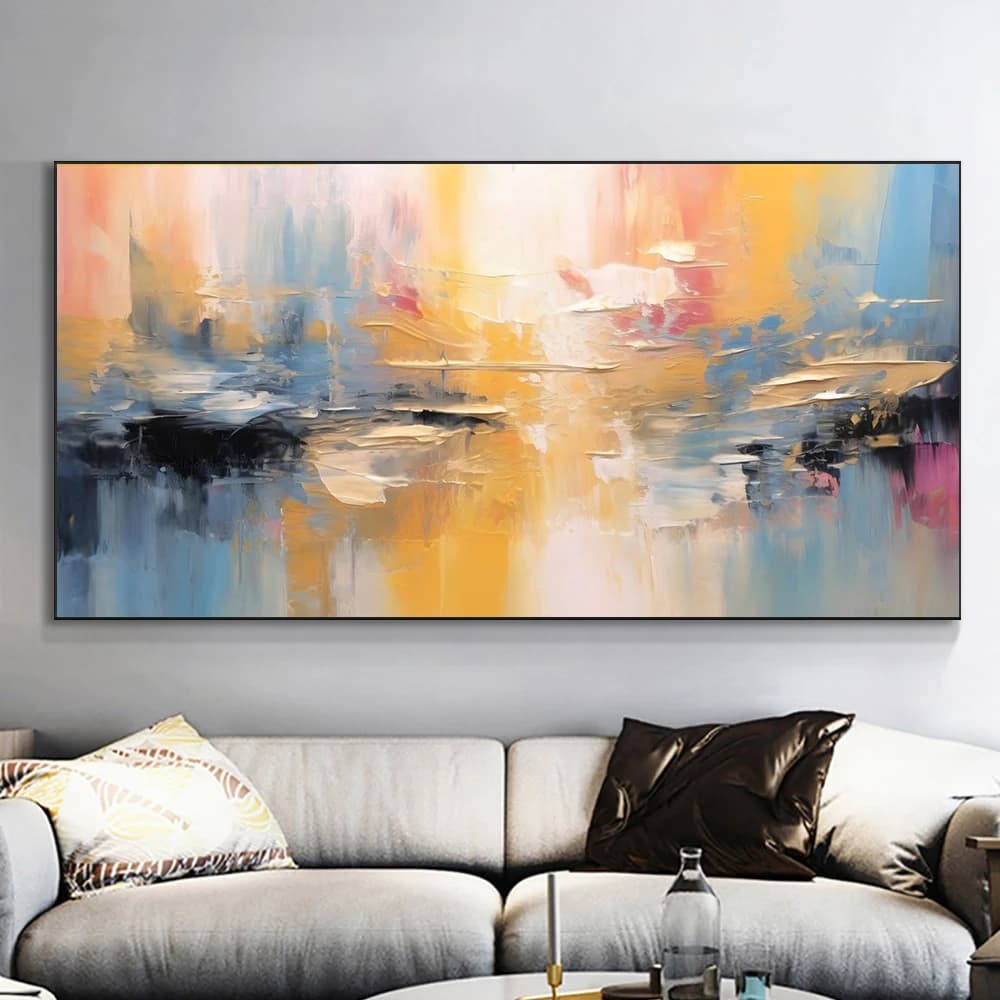 Wall Painting Abstract Golden Art Wall Pictures For Living Room Canvas Painting Home Decor Posters And Prints Vintage Cuadros