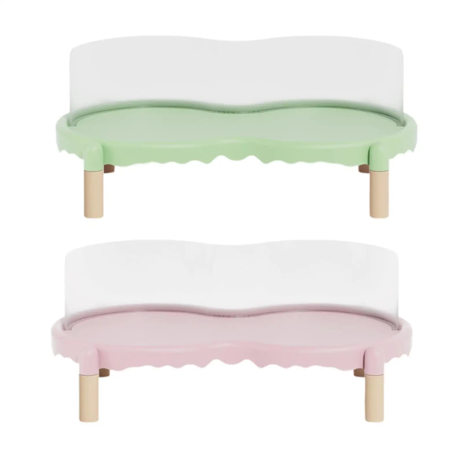 Elevated Cat Feeder Stand with Spillproof Lip