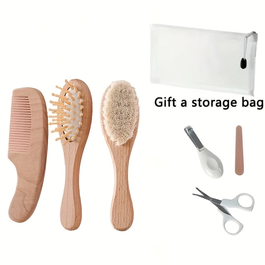 Baby Care Set with Scalp Brush and Nail Tools
