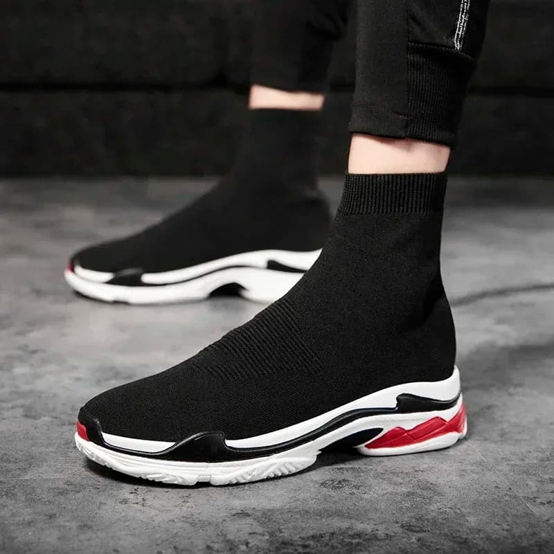 Shoes for Men Sneakers Men All Brands Tennis Loafers Shoes Tide Women Elastic Socks Shoes Fashion Casual Shoes Large 2024 Autumn