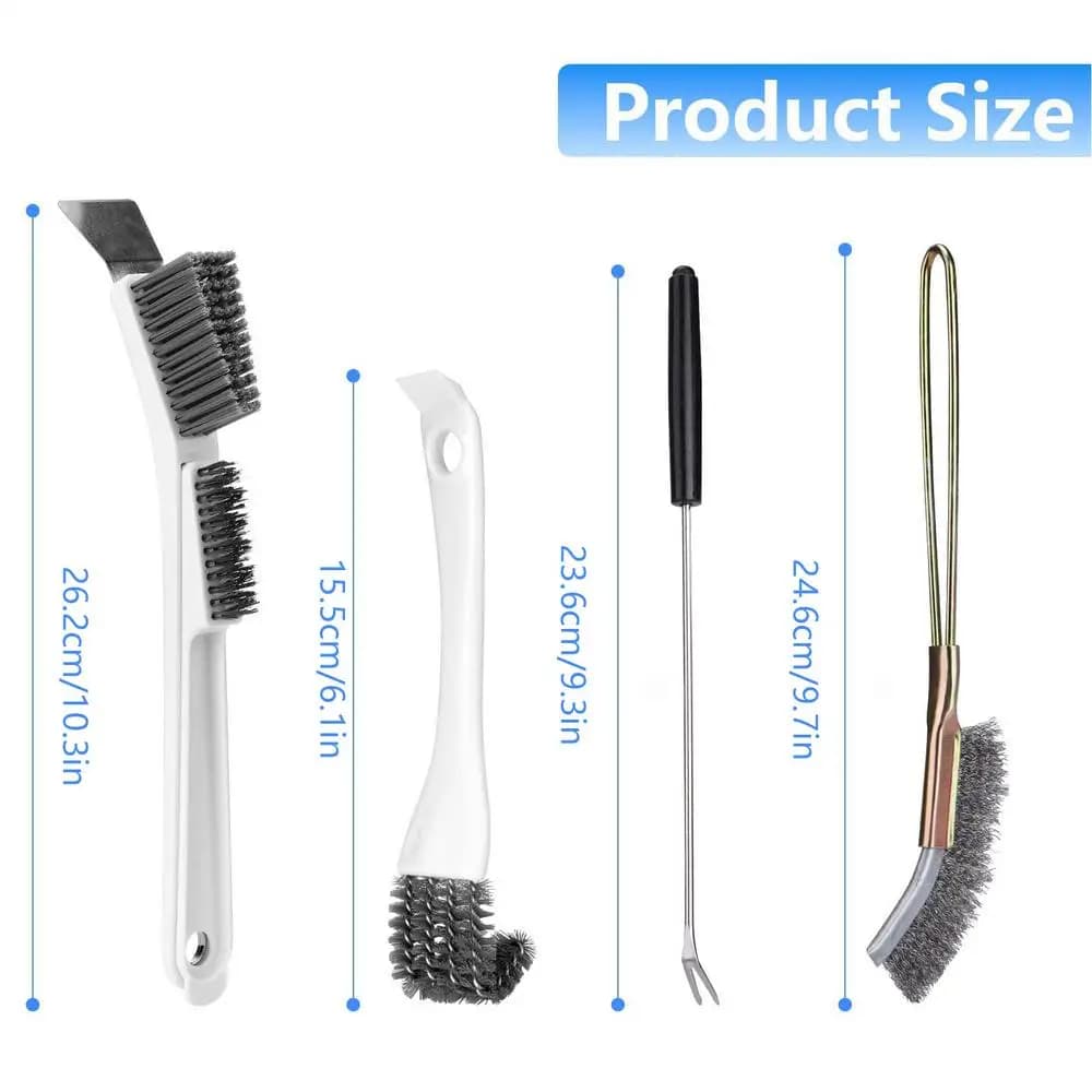 Bird Cage Cleaner Brush 4-Pack Long Handle