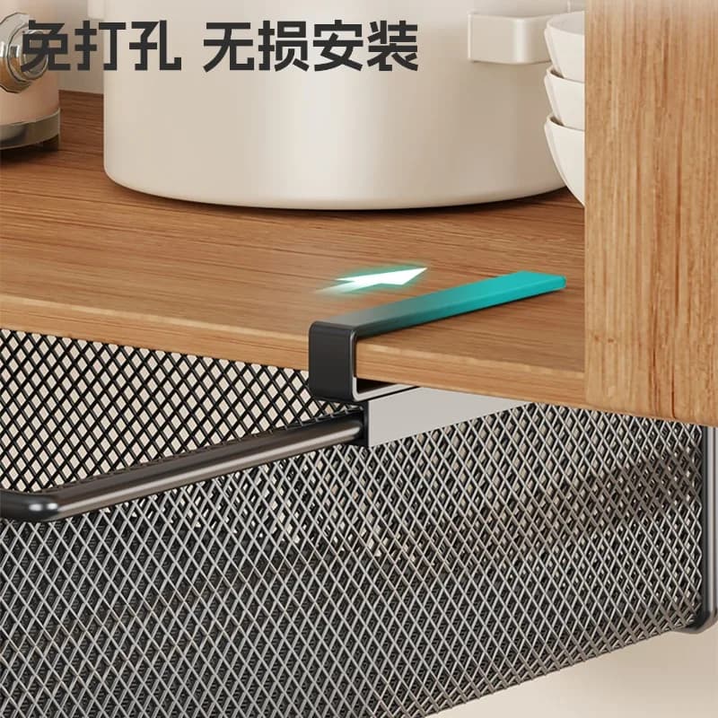 Under-Cabinet Hanging Storage Shelf