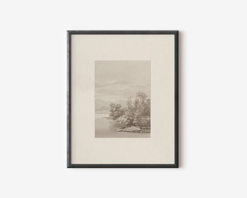 Neutral Earth Tone Canvas Art Print