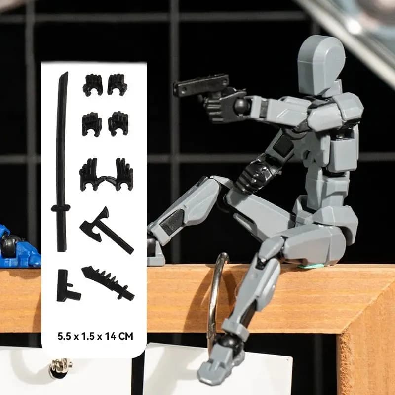 Multi-Jointed Action Figure with Accessories