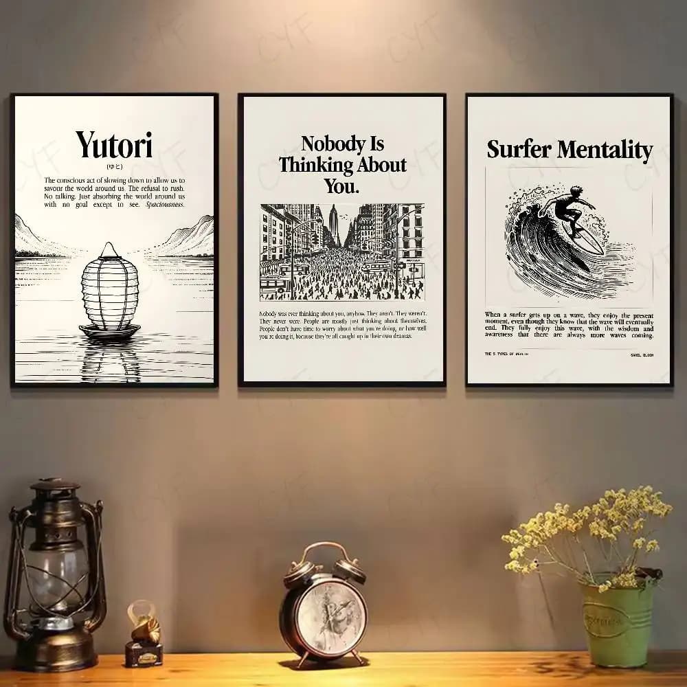 Home Decor Quotes Poster Waterproof Wall Sticker