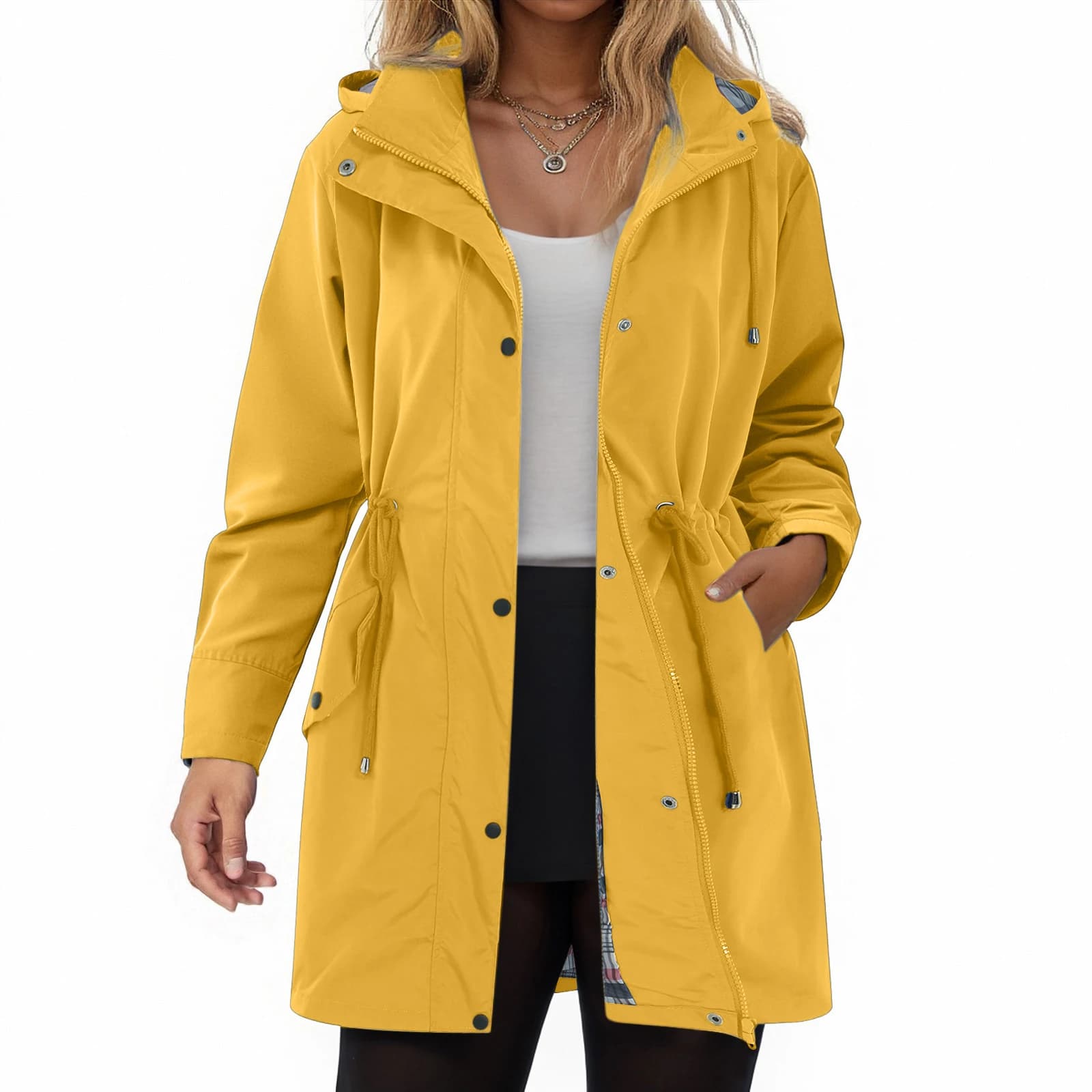 Women's Lightweight Hooded Rain Jacket