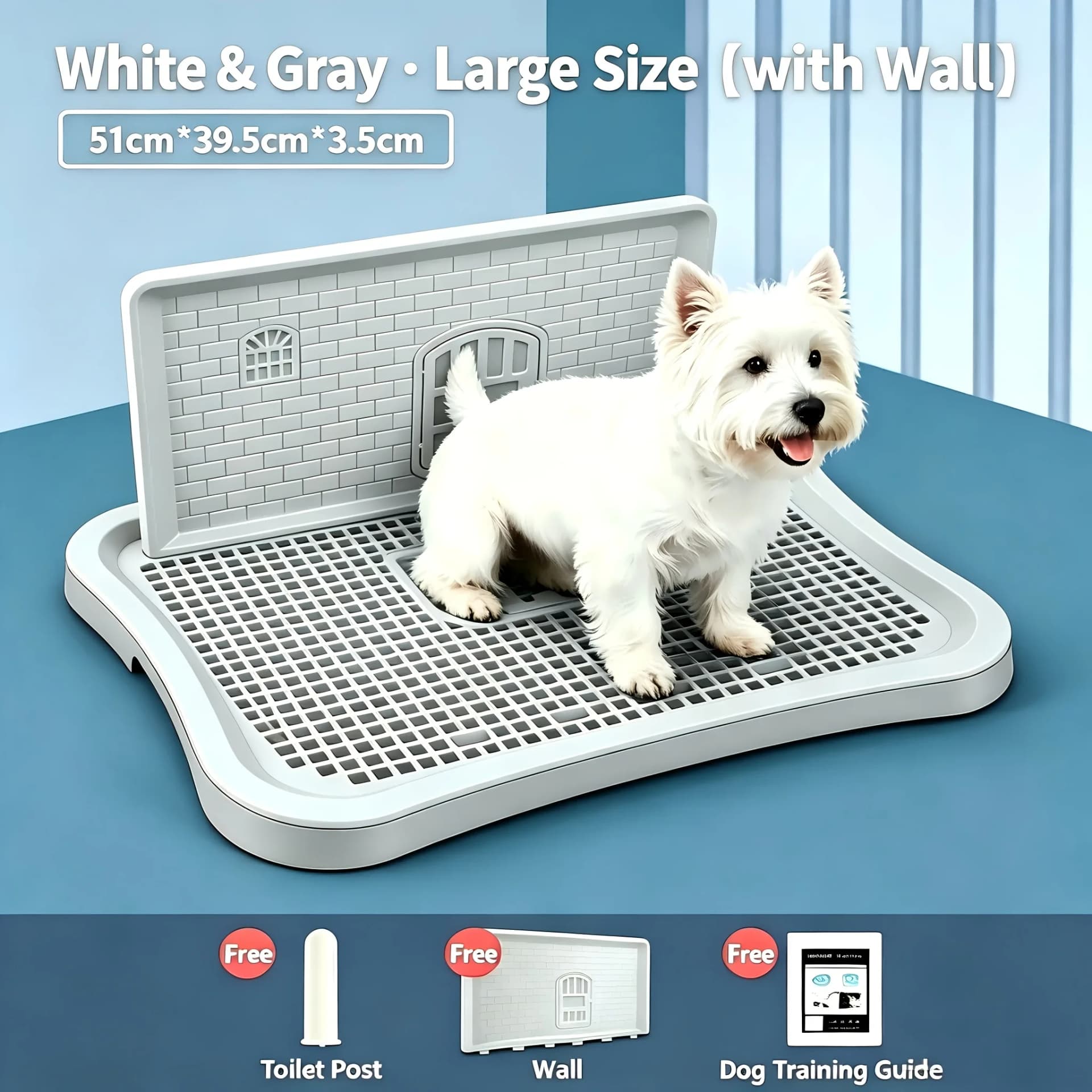 Indoor Dog Toilet with Splash Guard