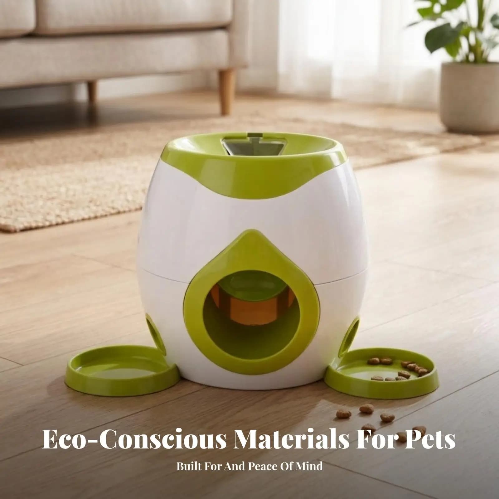 Dog Treat Dispensing Toy with Front Opening