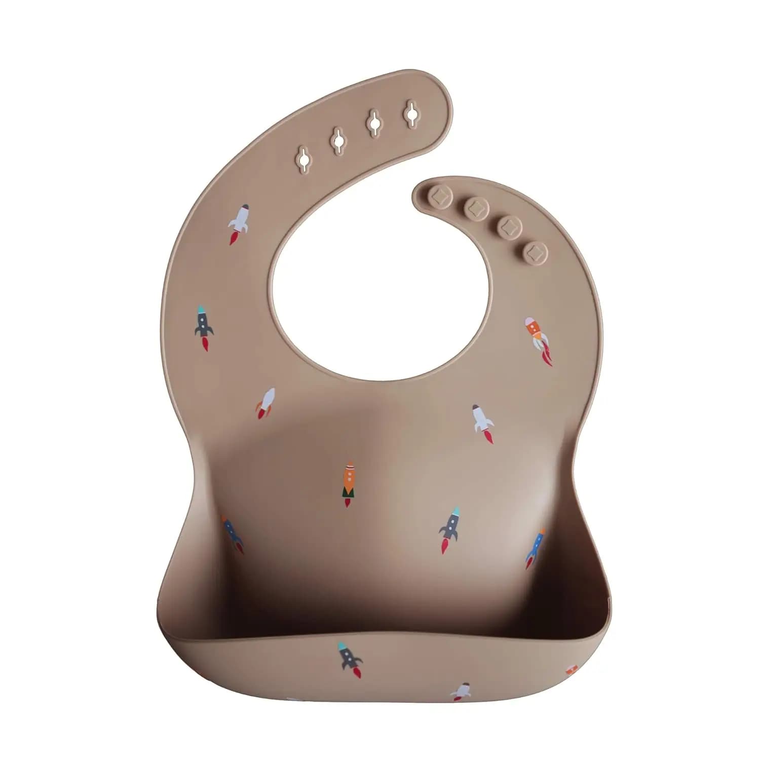 Waterproof Silicone Baby Bib With Crumb Catcher
