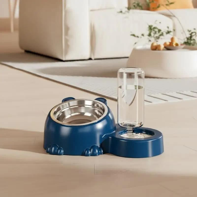 2-in-1 Tilted Auto Water Feeder Bowl