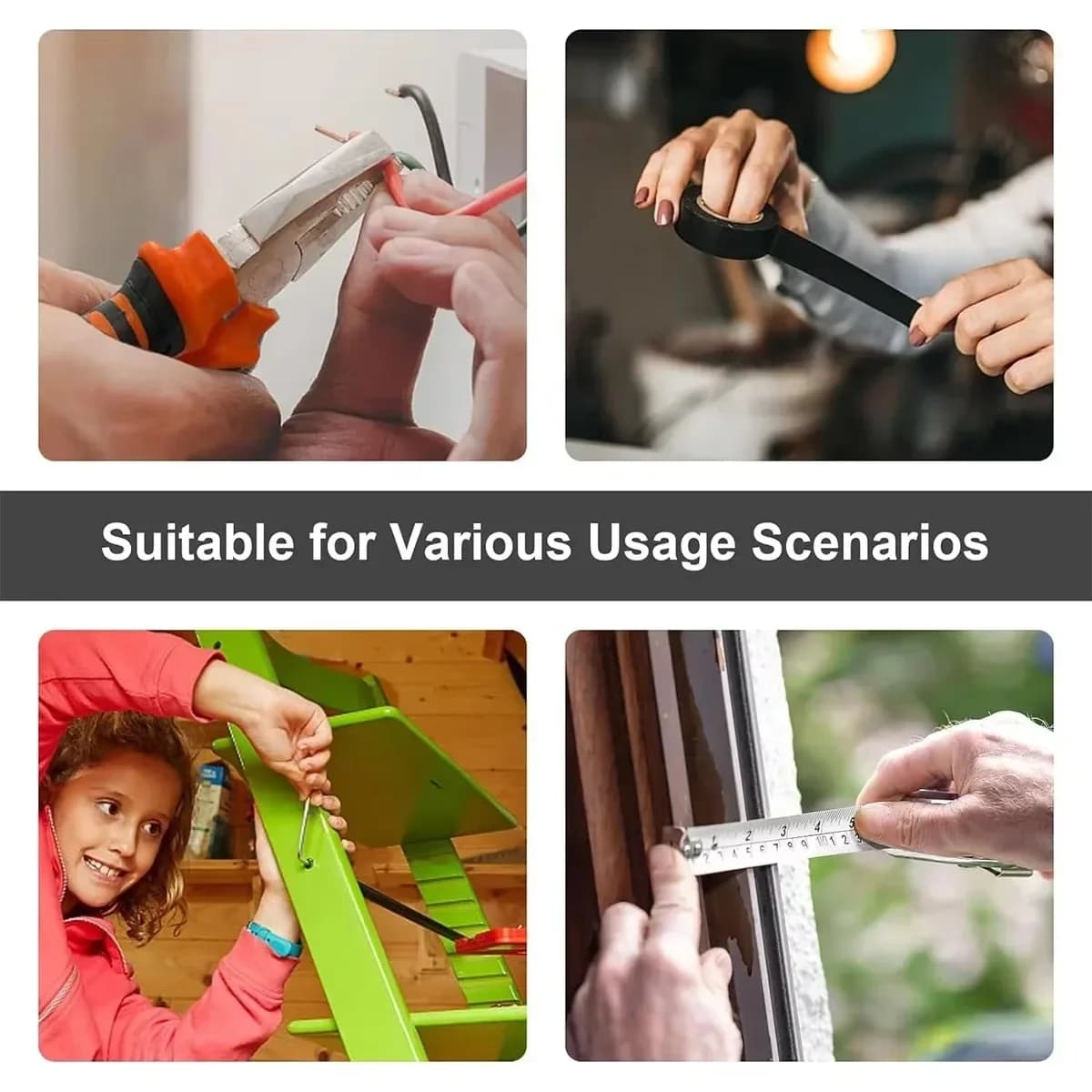 Household Hand Tool Kit with Plastic Storage Case