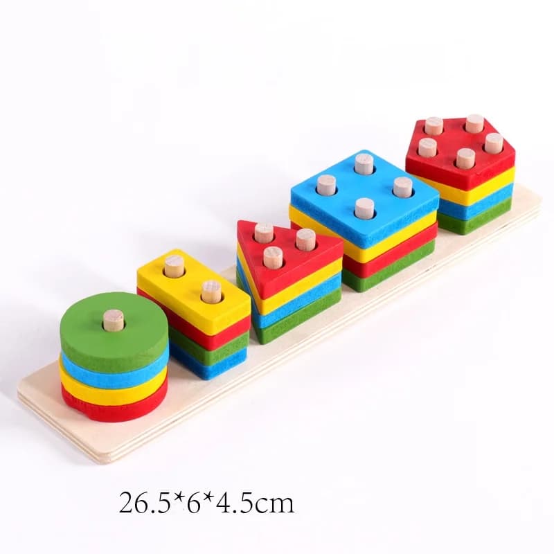 Montessori Wooden Geometry Puzzle Toys