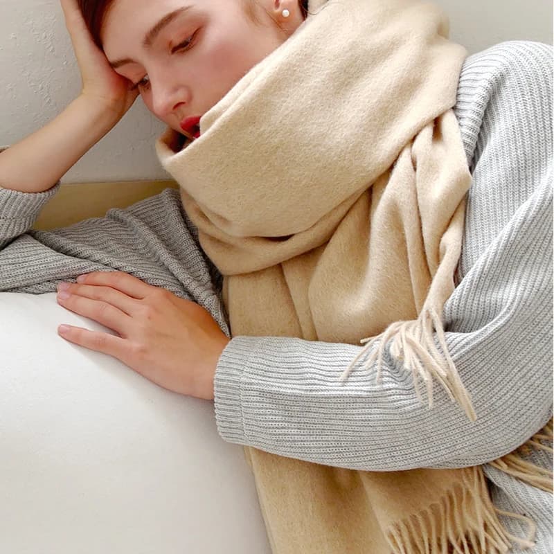 Women's 100% Wool Winter Scarf