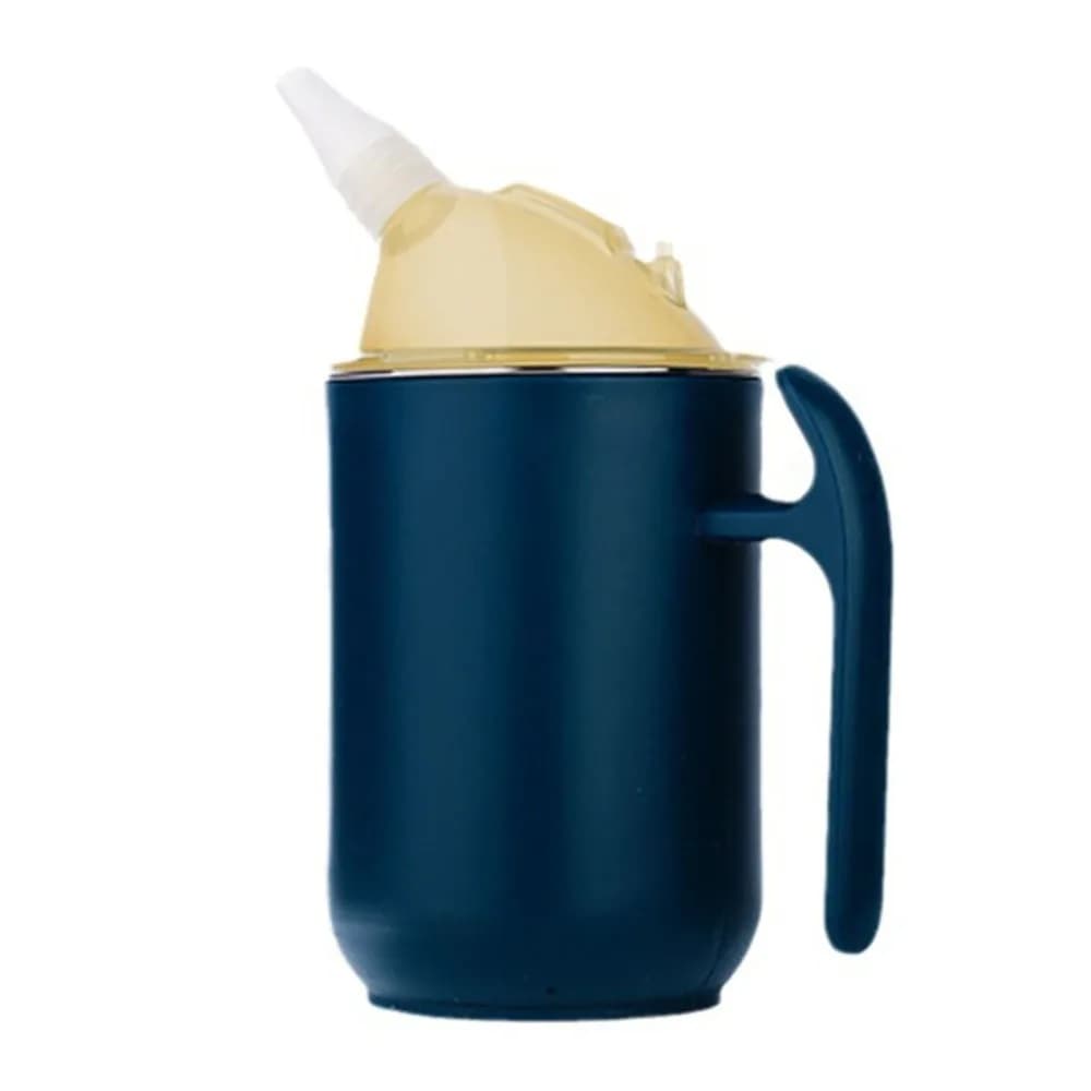 Spill-Proof Stainless Steel Sippy Cup with Straw