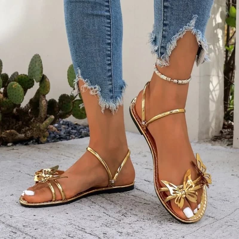 Women's Butterfly Flat Sandals