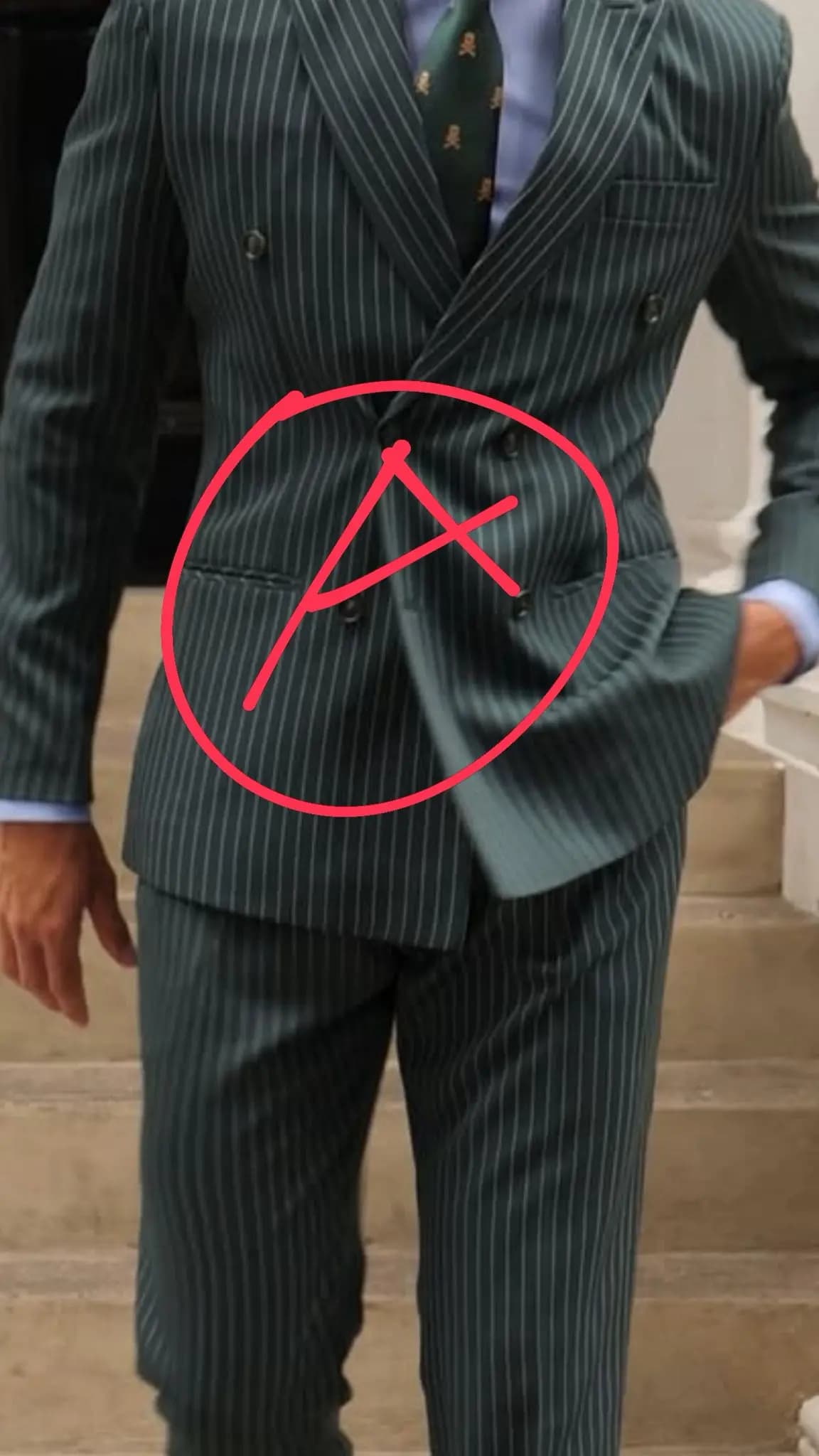 Men's Slim Fit Three-Piece Suit with Vest