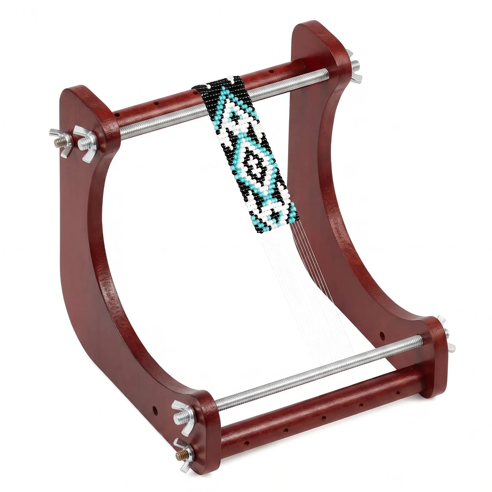 Adjustable Wood Beading Loom Weaving Kit