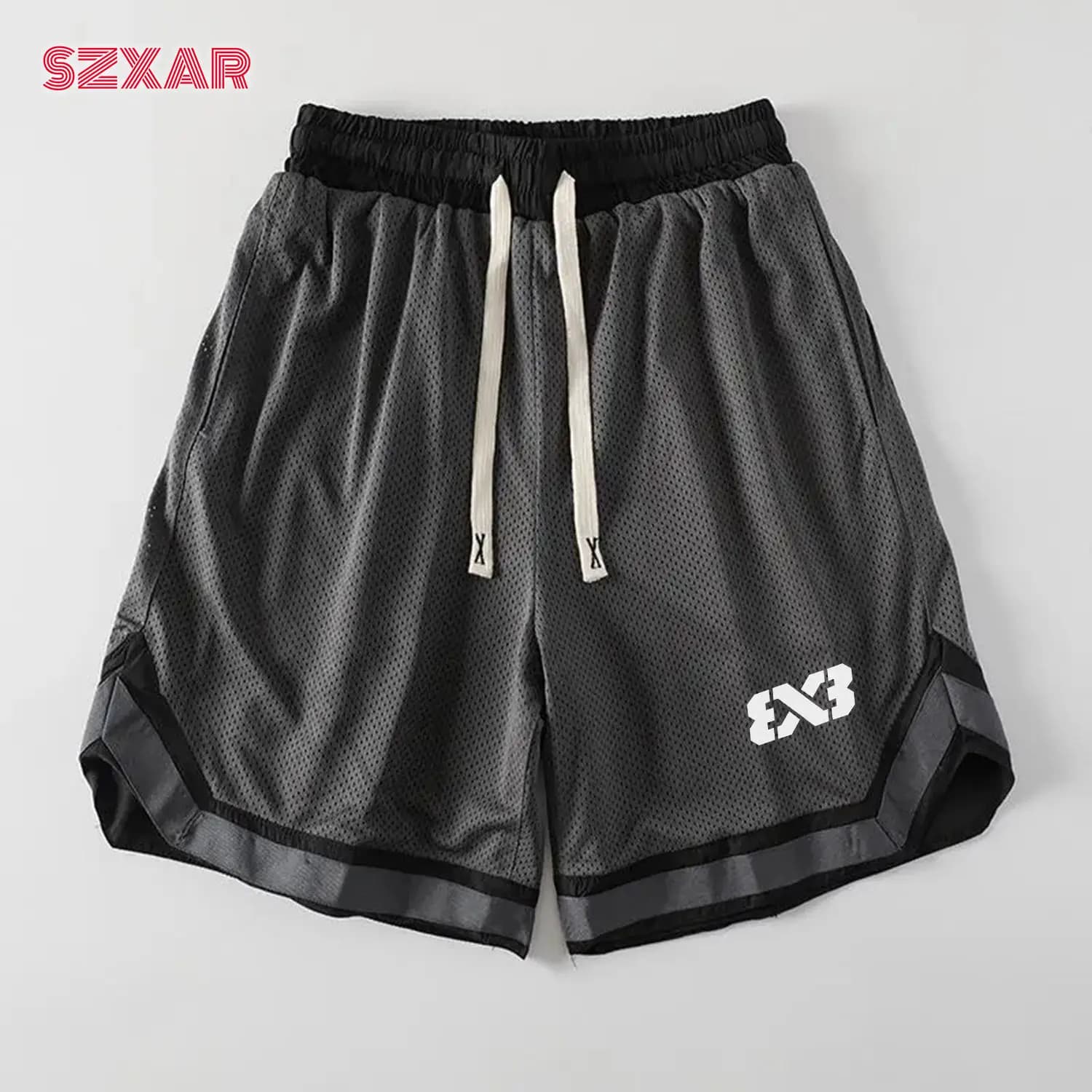 Basketball Training Shorts Mesh Drawstring