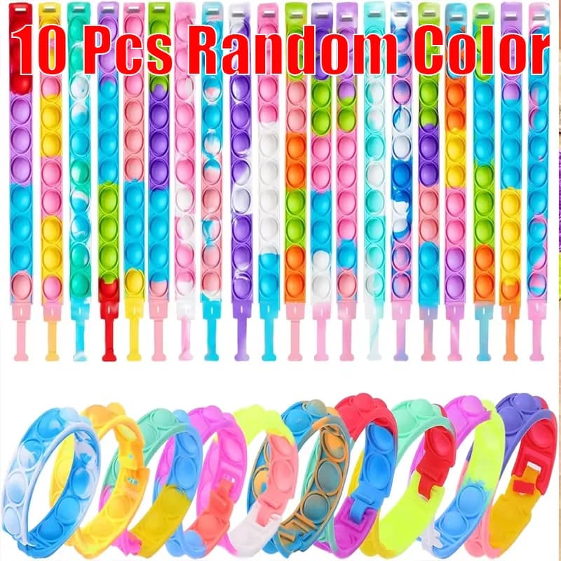 Pop Fidget Bracelets Bulk Party Favors