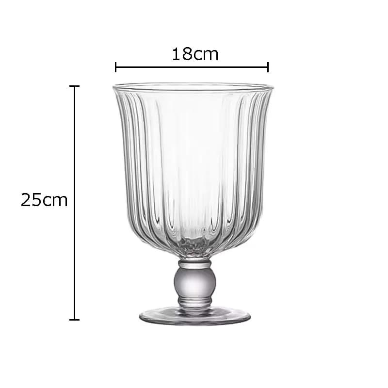 Tall Clear Glass Vase