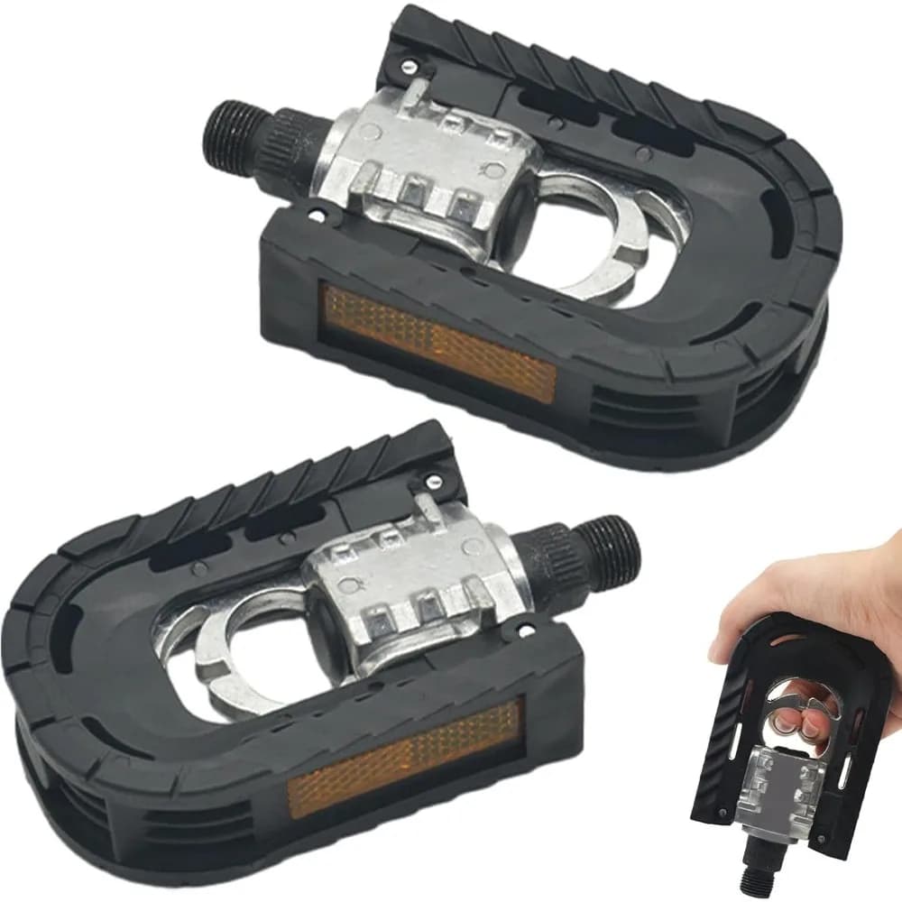 Folding Flat Pedals with Reflective Strips