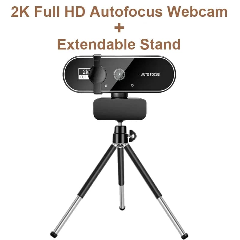 4K Full HD Webcam with Microphone Autofocus 8MP Website Camera for Windows PC Laptop IOS Macbook External Web Cam Video Calling