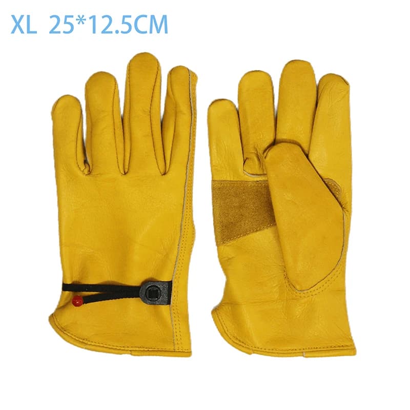 Soft Cowhide Leather Work Gloves