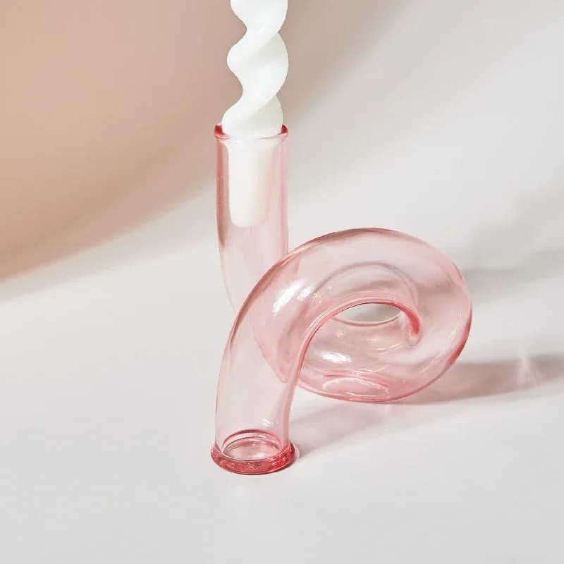 Curved Glass Vase