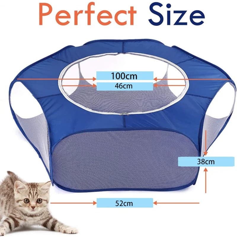 Portable Foldable Pet Playpen With Cover